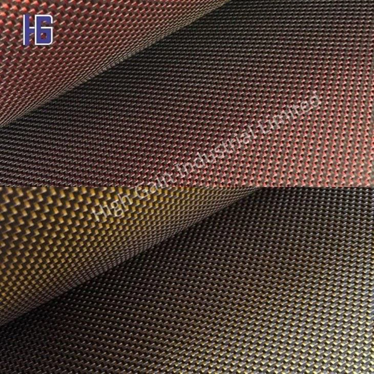Carbon Fiber Glitter Fabric Blue