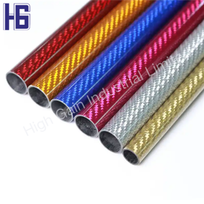 Renkli karbon fiber tüp